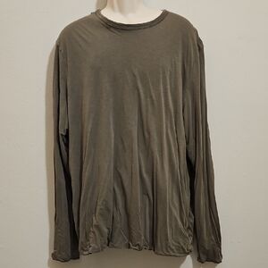 JAMES PERSE Size 5 (XXL) Men's Long Sleeve Shirt - Olive
